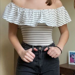 J.Crew Striped Bodysuit
